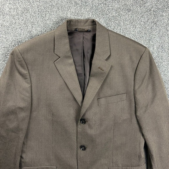 Banana Republic Blazer Mens 40S‎ Brown Suit Jacket Polyester Blend Adults - Picture 2 of 10